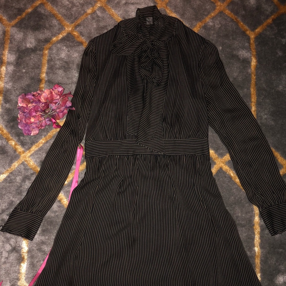 DVF Black and Beige Dress Size 8